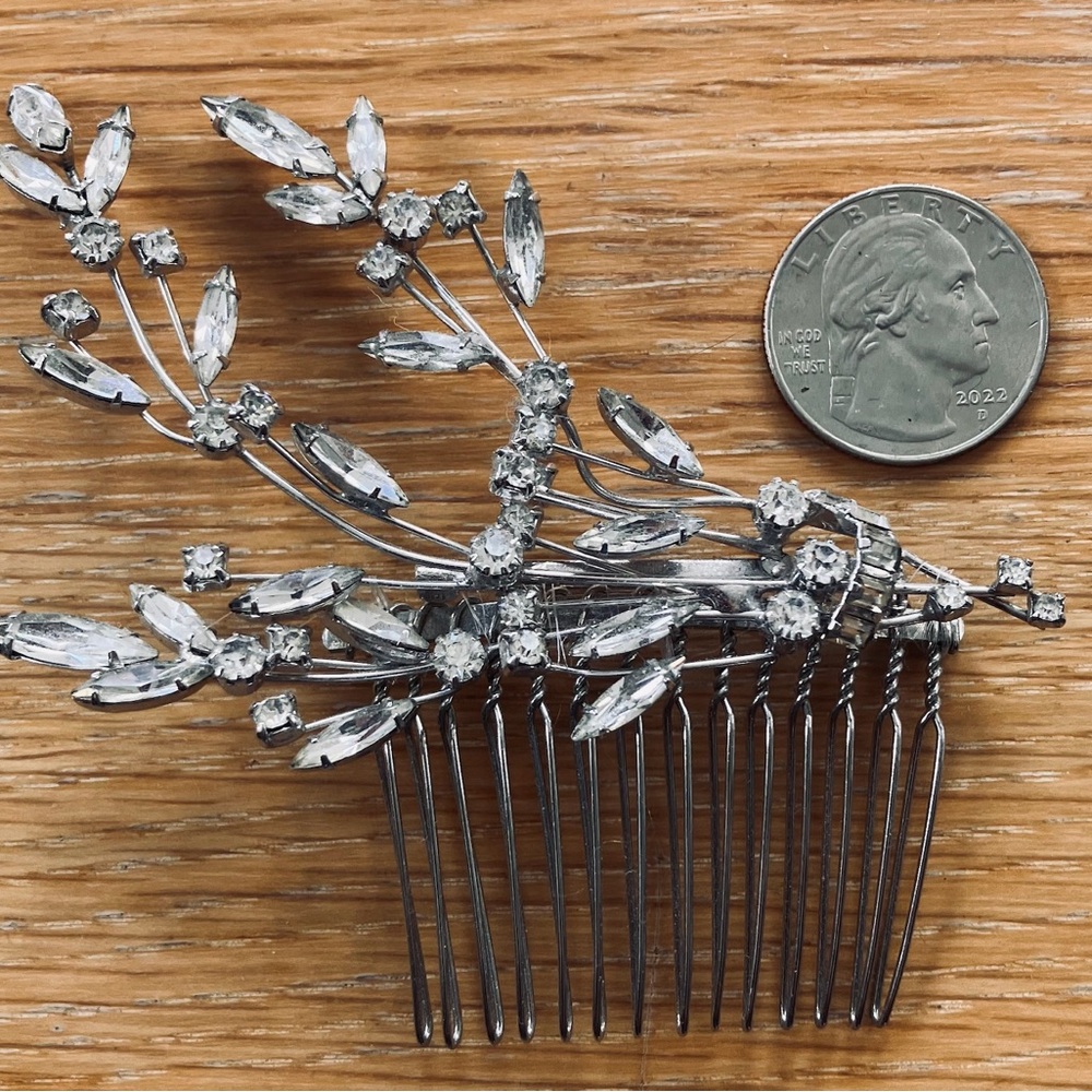 Vintage Wedding Silver Hair Comb